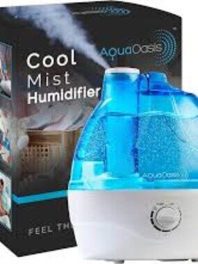 AquaOasis® Cool Mist Humidifier (2.2L Water Tank) Quiet Ultrasonic Humidifier